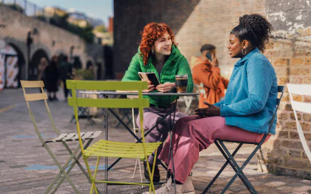 Sitting across from a dear friend